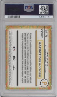 Paul Skenes from the 2024 Topps Chrome Update set graded by PSA and given an overall grade of 10.