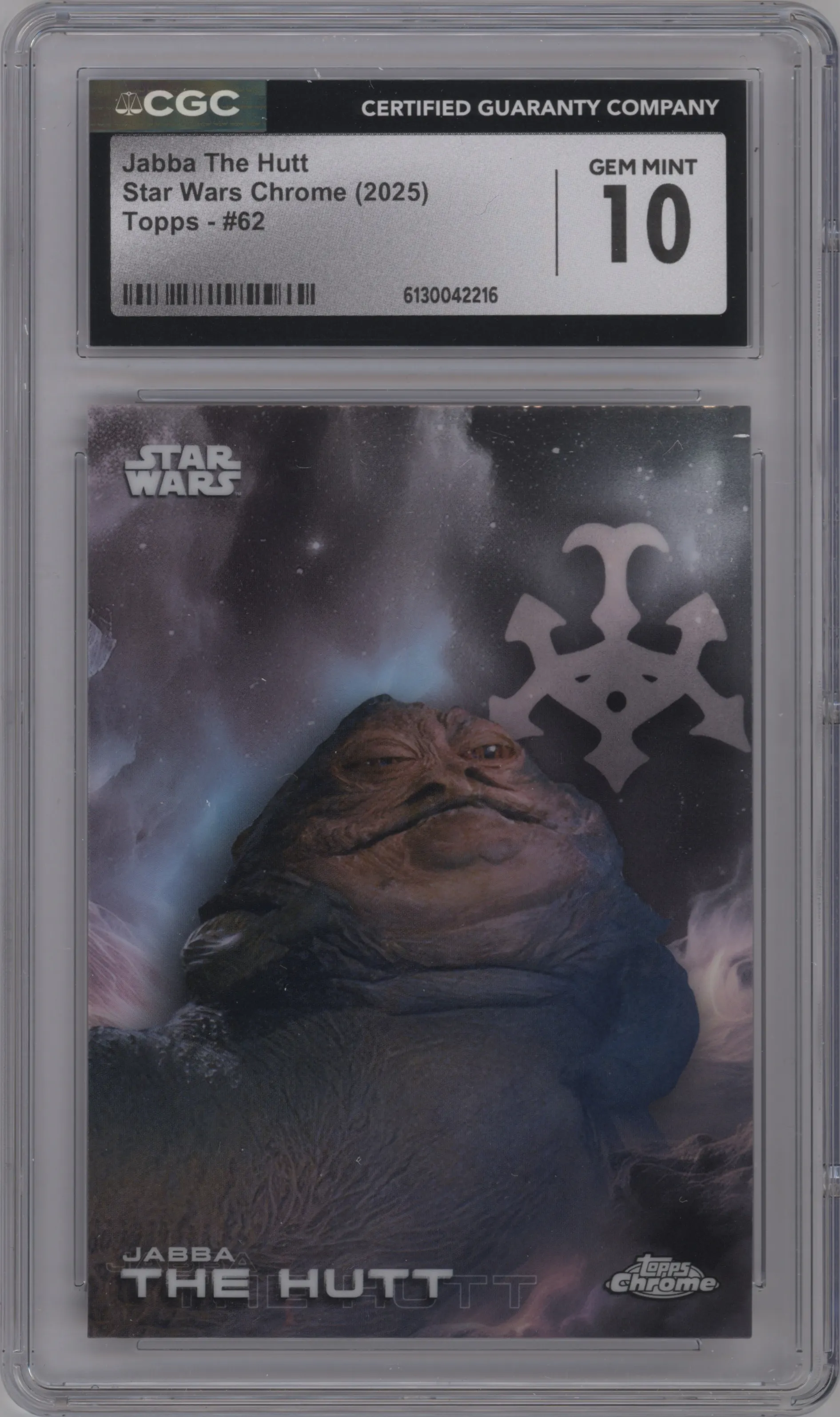 2025 Topps Chrome Star Wars Jabba The Hutt CGC 10