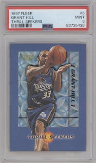 Grant Hill  from the 1997-98 Fleer set graded by PSA and given an overall grade of 9.