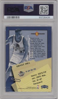 Grant Hill  from the 1997-98 Fleer set graded by PSA and given an overall grade of 9.