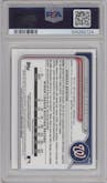 Dylan Crews from the 2024 Bowman set featuring a Speckle Refractor parallel graded by PSA and given an overall grade of 10.