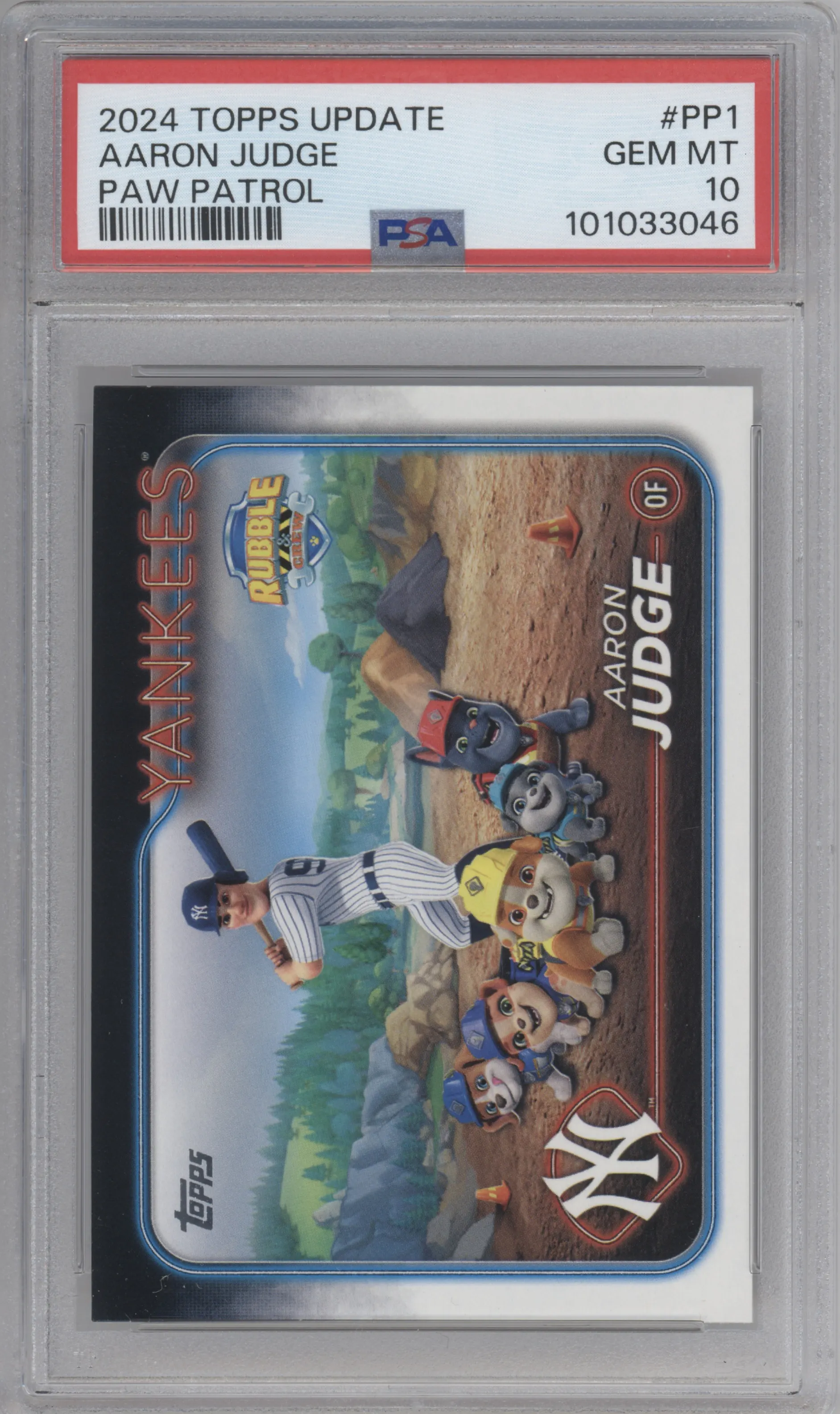 2024 Topps Update Paw Patrol Aaron Judge #PP-1 PSA 10