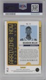 Brandon Miller from the 2023-24 Panini NBA Hoops set featuring a Holo parallel graded by PSA and given an overall grade of 10.