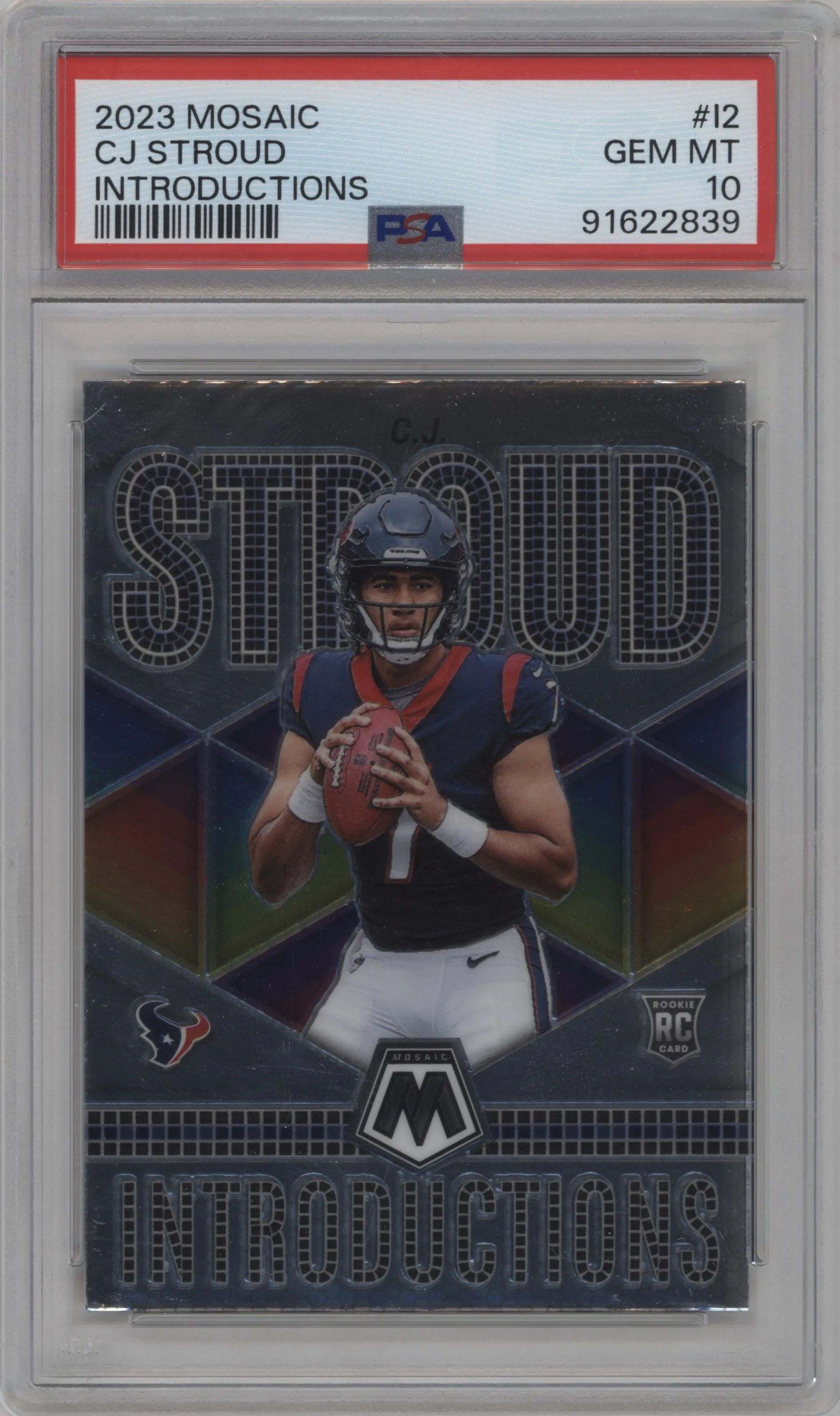 2023 Panini Mosaic Introductions C.J. Stroud #I-2 PSA 10