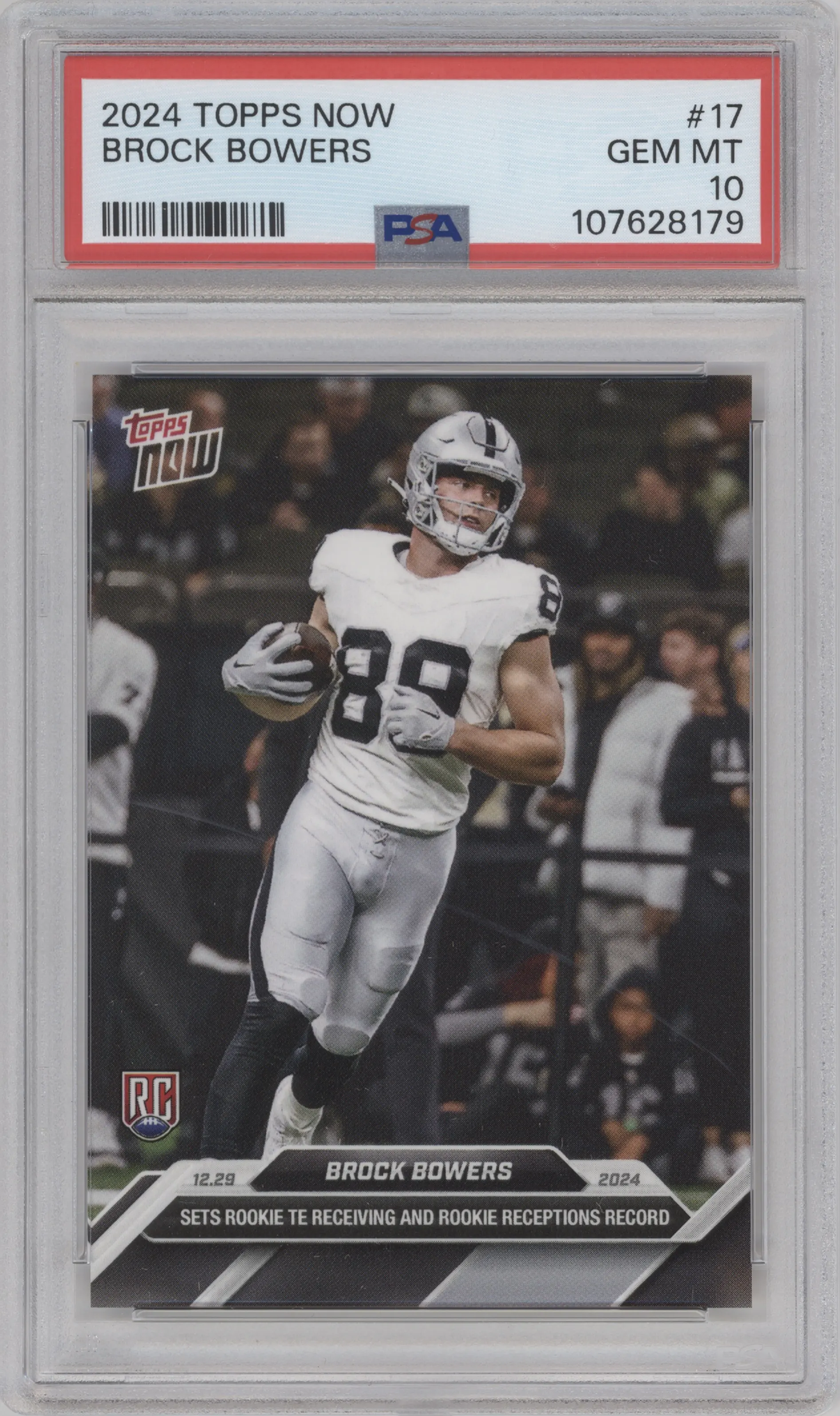 2024 Topps Now Brock Bowers PSA 10
