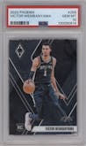 Victor Wembanyama from the 2023-24 Panini Phoenix set graded by PSA and given an overall grade of 10.