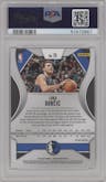 Luka Doncic from the 2019-20 Panini Prizm set featuring a Silver Prizm parallel graded by PSA and given an overall grade of 10.