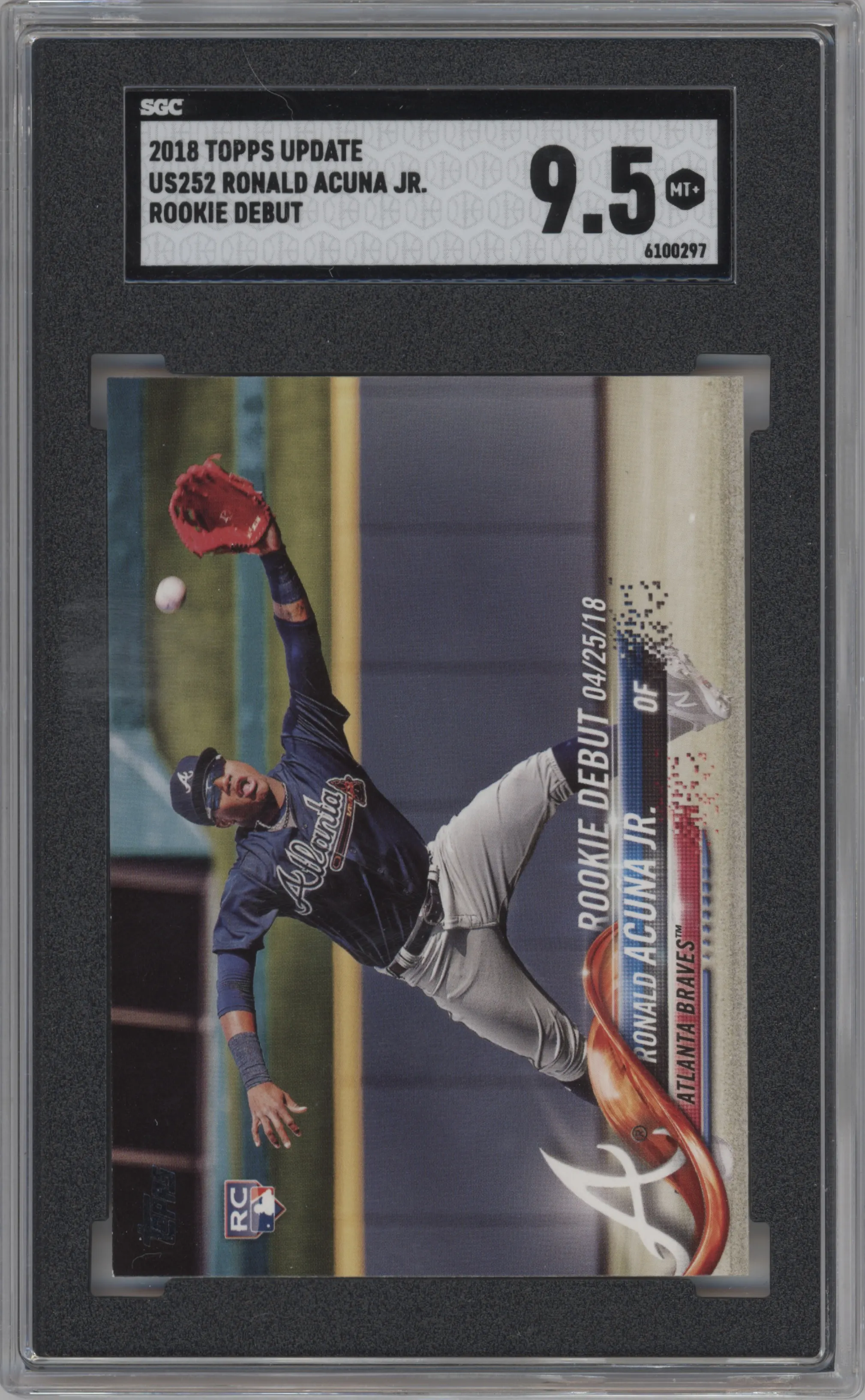 2018 Topps Update Ronald Acuna Jr. SGC 9.5