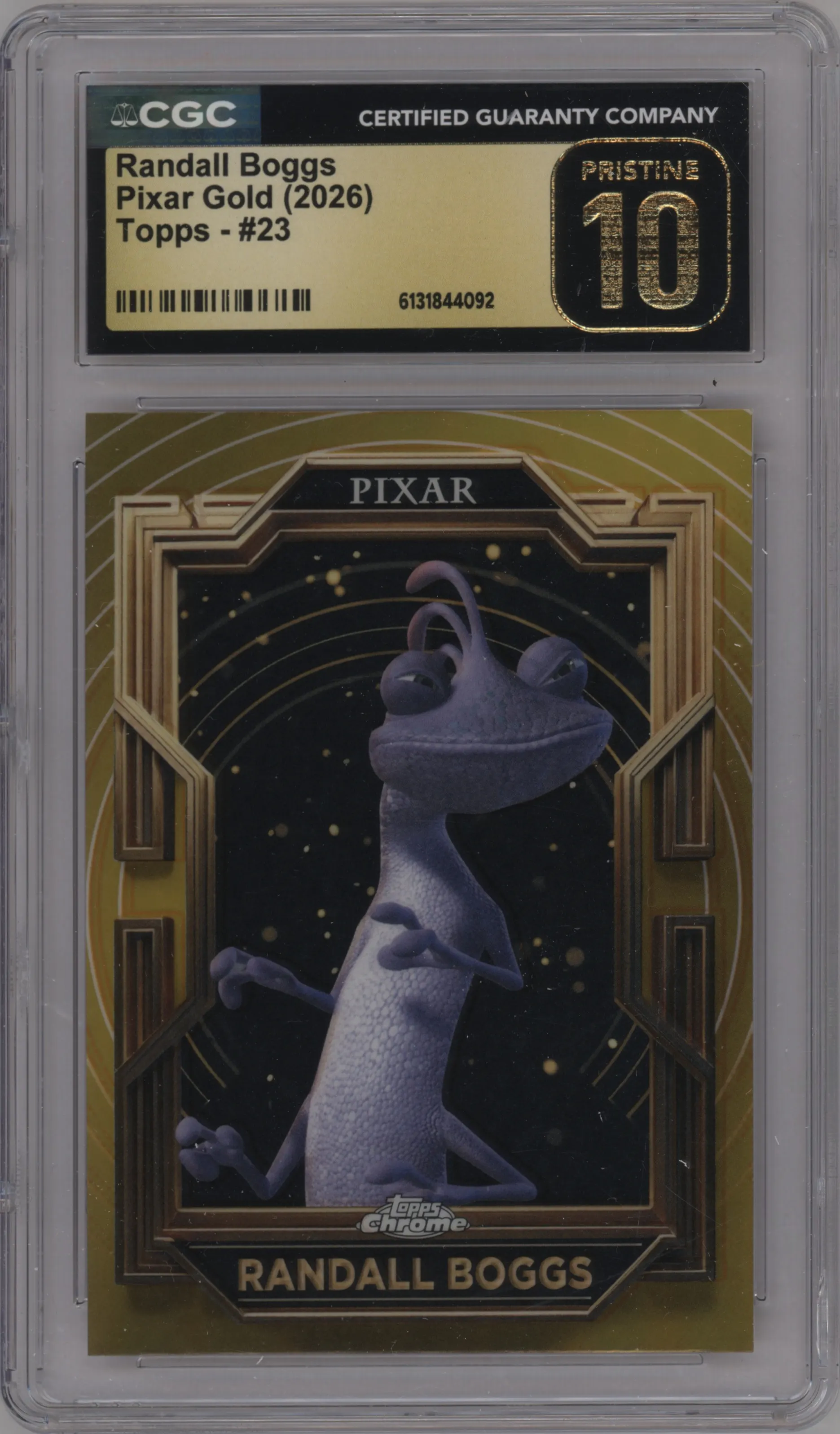 2025 Topps Pixar Gold Randall Boggs CGC 10