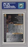 Antonio McDyess from the 1995-96 Topps Finest set featuring a W/ Coating parallel graded by PSA and given an overall grade of 10.
