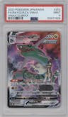 Rayquaza VMAX from the 2021 Pokemon SWSH JPN set graded by PSA and given an overall grade of 9.