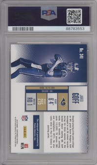 Jared Goff from the 2016 Panini Contenders set featuring a Playoff Ticket parallel graded by PSA and given an overall grade of 10.
