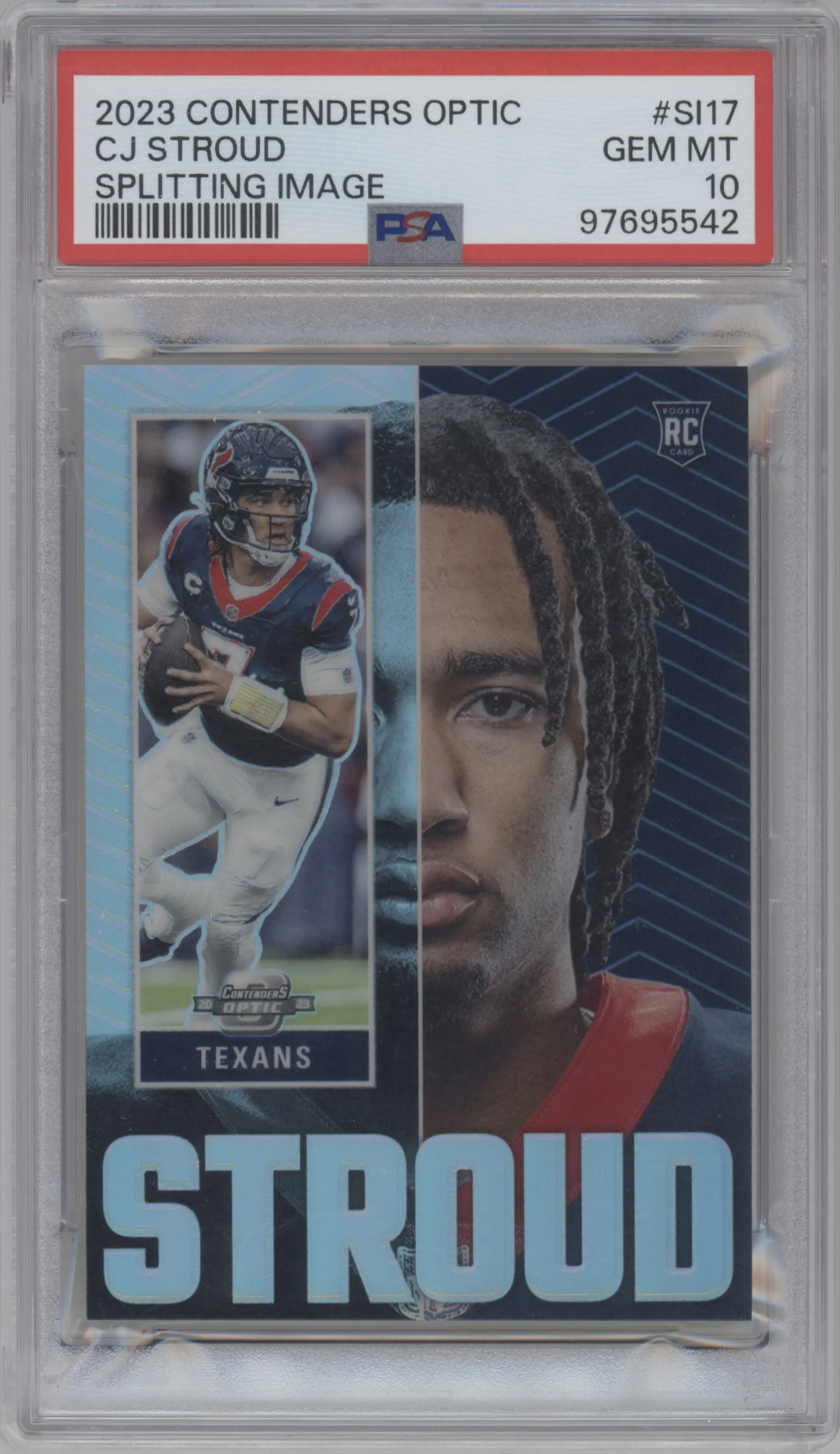 2023 Panini Contenders Optic Splitting Image C.J. Stroud #SI-17 PSA 10