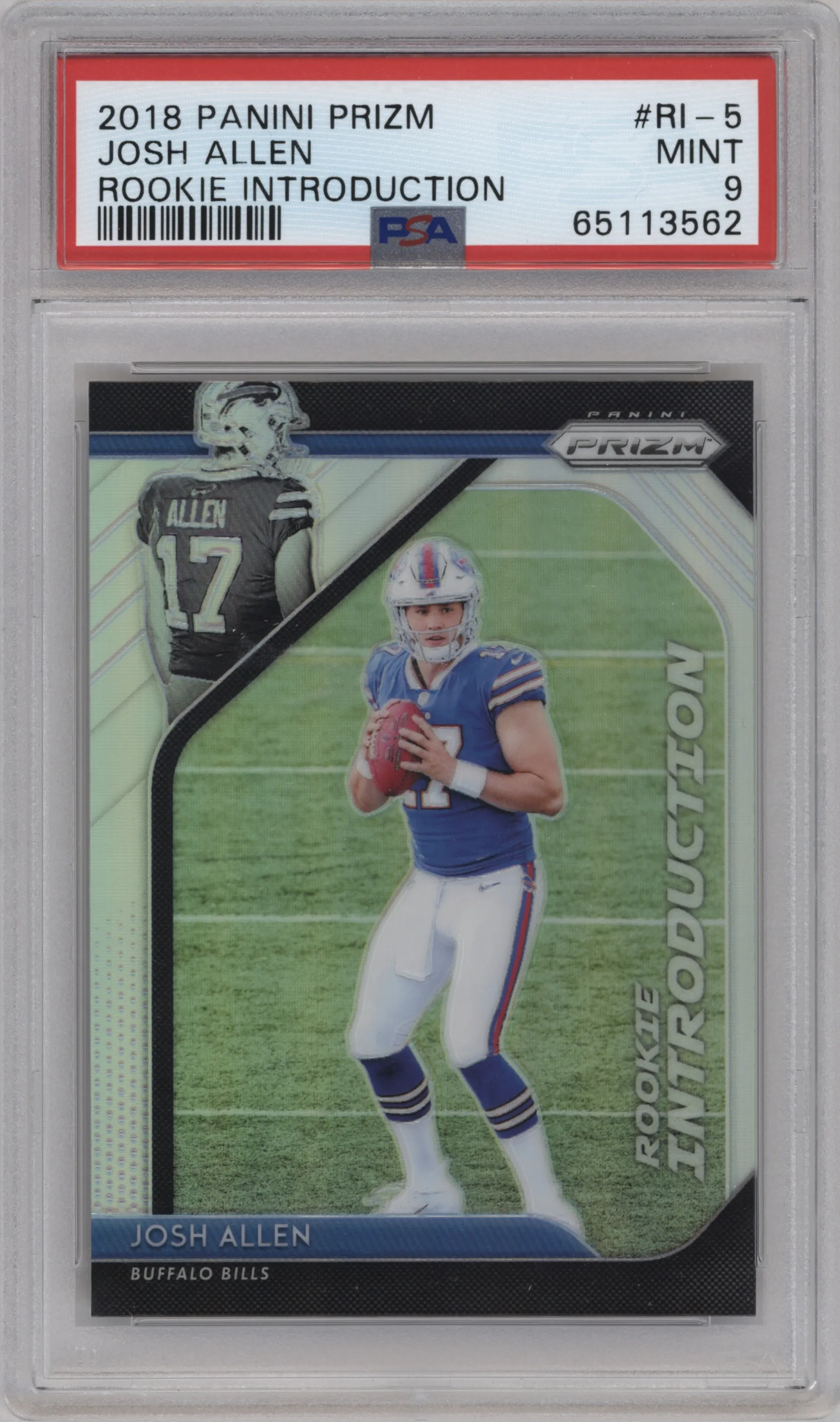 2018 Panini Prizm Rke.Introduction Josh Allen #RI-5 PSA 9