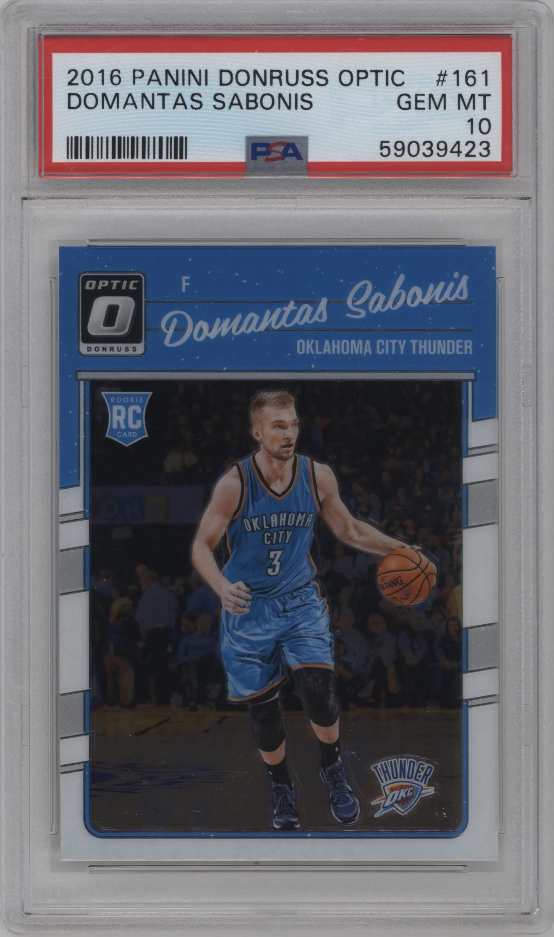 2016 Panini Donruss Optic Domantas Sabonis PSA 10