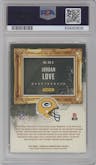 Jordan Love from the 2020 Panini Chronicles set featuring a Pink parallel graded by PSA and given an overall grade of 10.