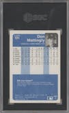 Don Mattingly  from the 1984 Fleer set graded by SGC and given an overall grade of 8.