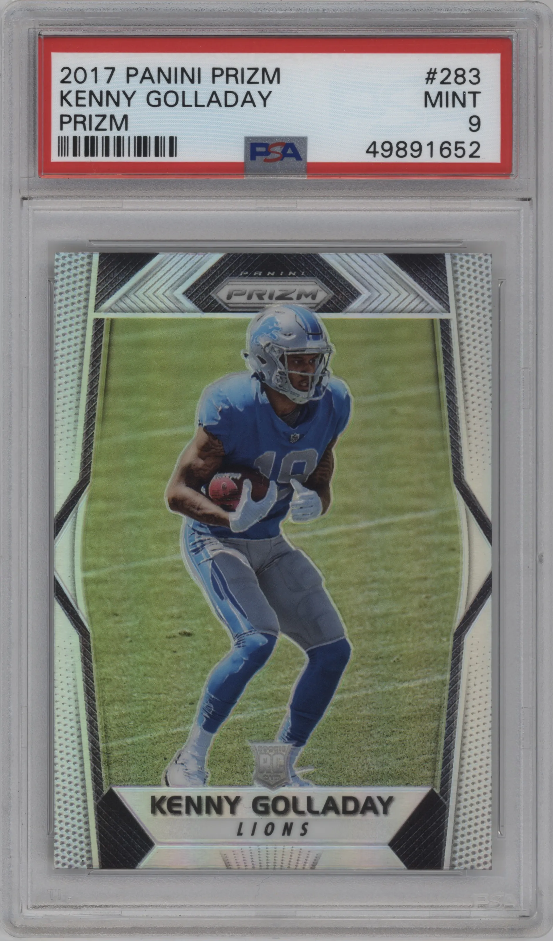 2017 Panini Prizm Kenny Golladay Prizm PSA 9