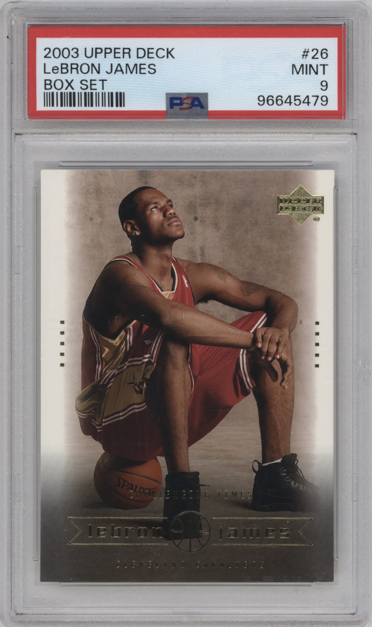 2003 Upper Deck LeBron James Box Set LeBron James #26 PSA 9