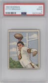 Otto Graham from the 1950 Bowman set graded by PSA and given an overall grade of 2.