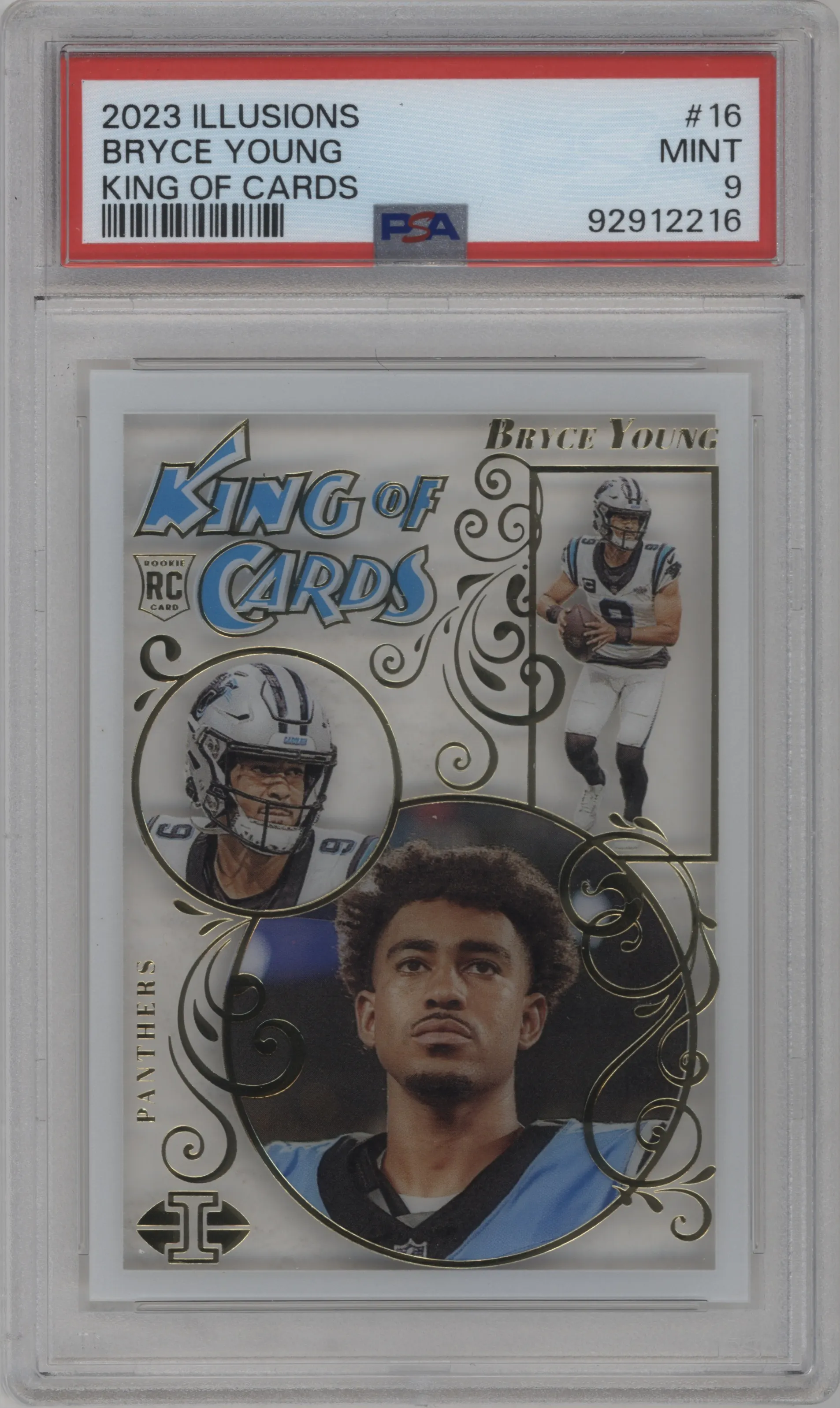 2023 Panini Illusions King of Cards Bryce Young #16 PSA 9