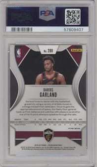Darius Garland from the 2019-20 Panini Prizm set featuring a Ruby Wave parallel graded by PSA and given an overall grade of 10.