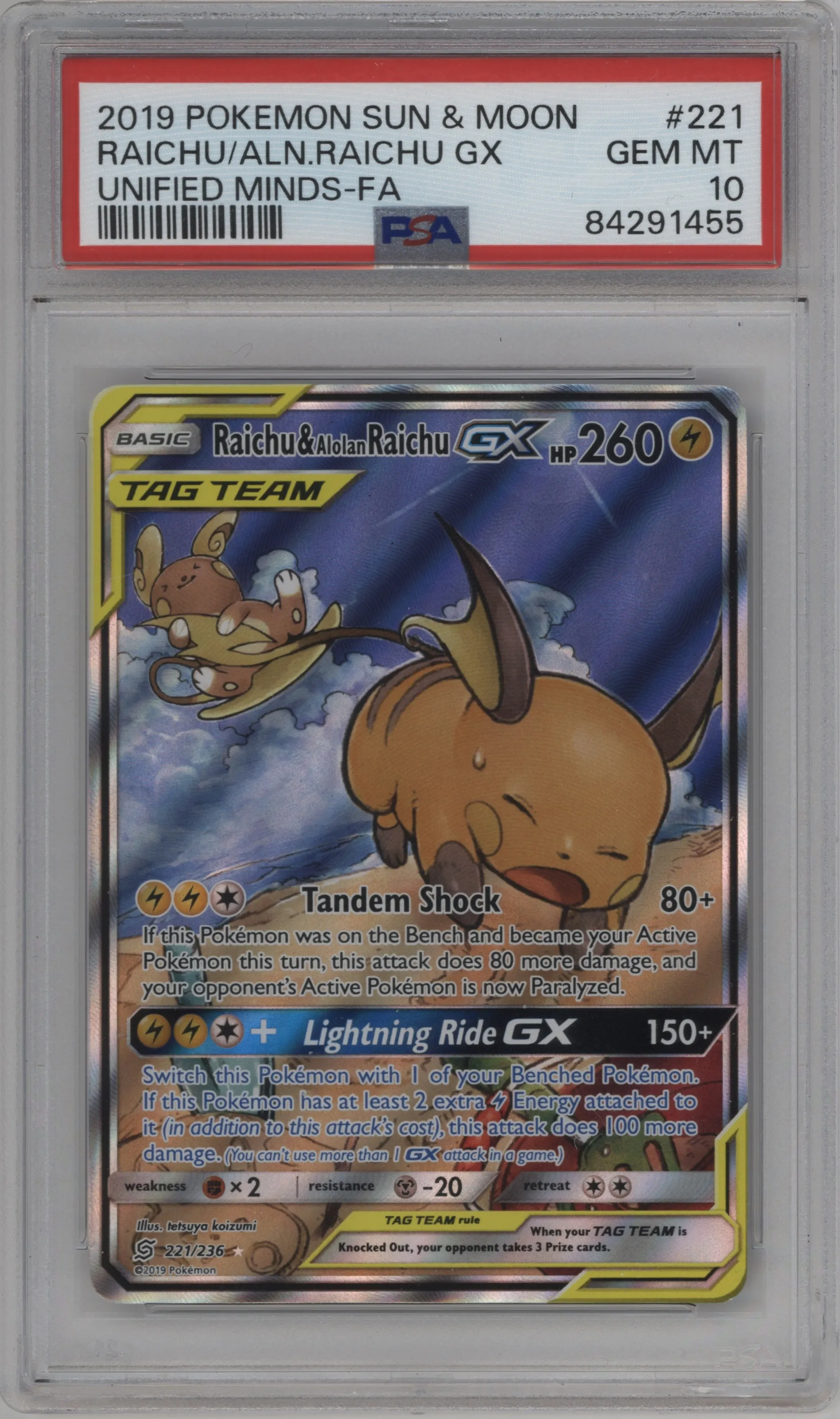 Raichu & Alolan Raichu GX