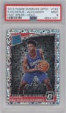 Shai Gilgeous-Alexander from the 2018-19 Panini Donruss Optic set featuring a Fast Break Holo parallel graded by PSA and given an overall grade of 9.