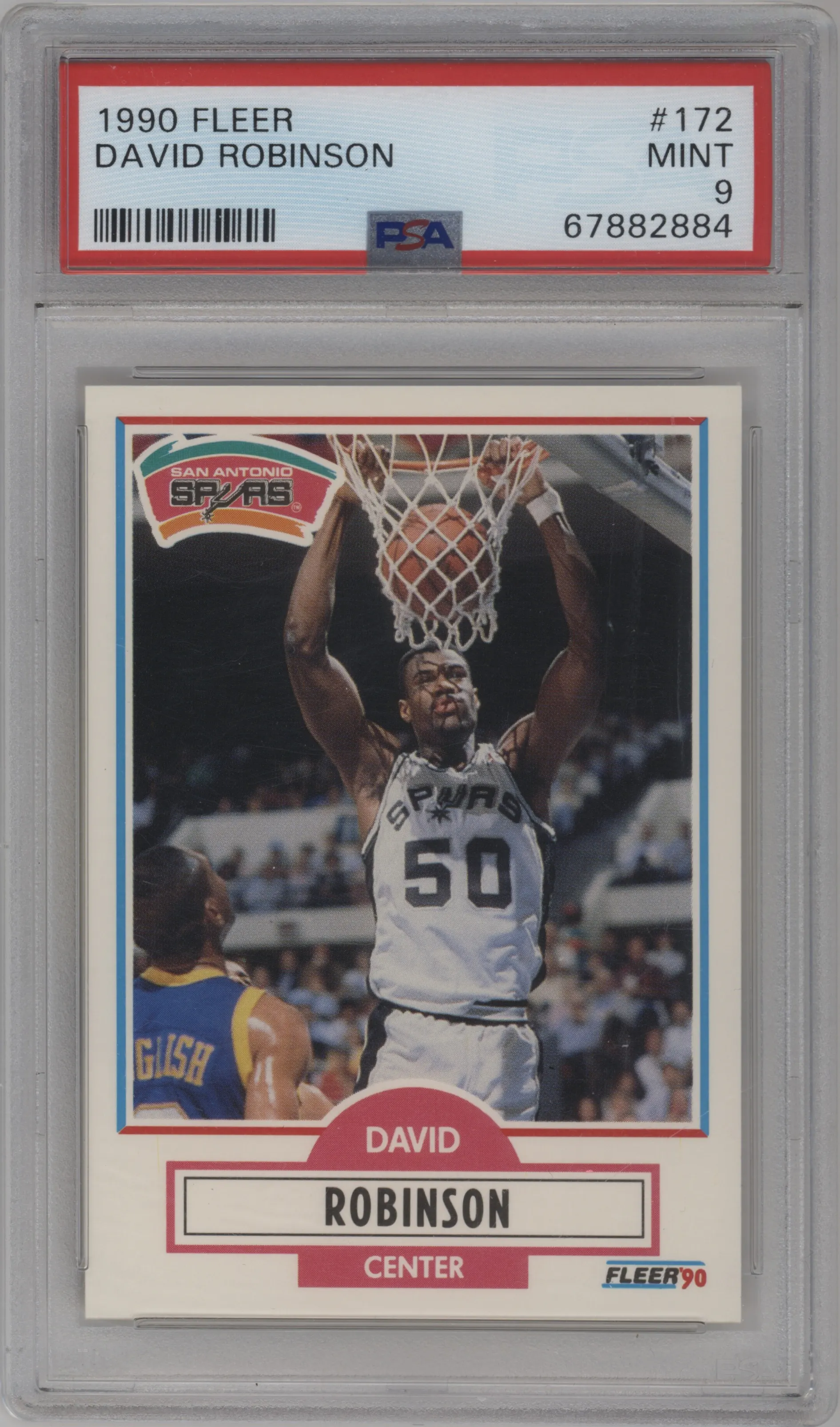 1990 Fleer David Robinson PSA 9