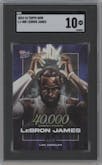 LeBron James from the 2023-24 Topps Now set graded by SGC and given an overall grade of 10.