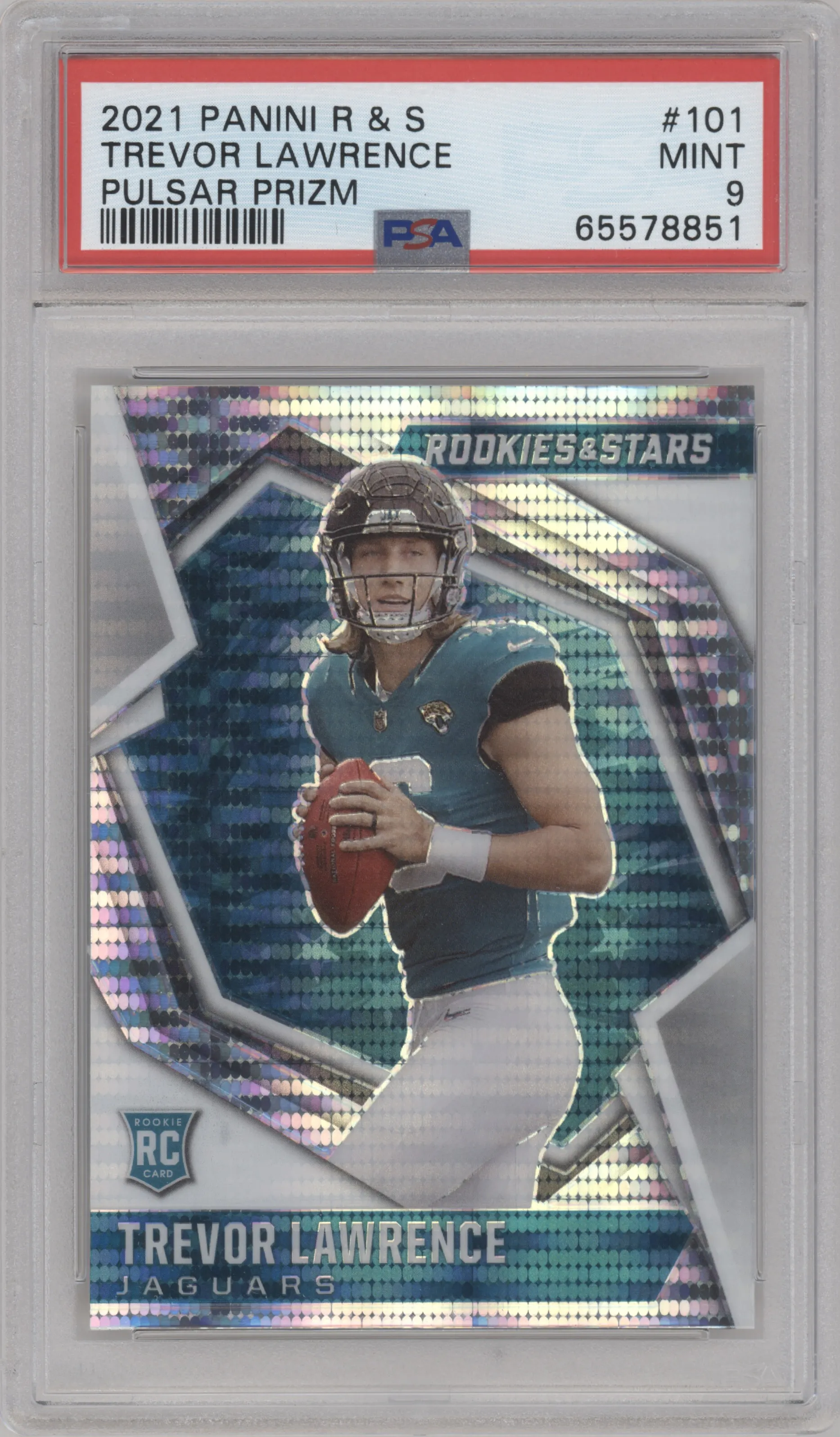 2021 Panini Rookies & Stars Trevor Lawrence Pulsar PSA 9