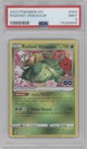 Radiant Venusaur from the 2022 Pokemon SWSH set graded by PSA and given an overall grade of 9.