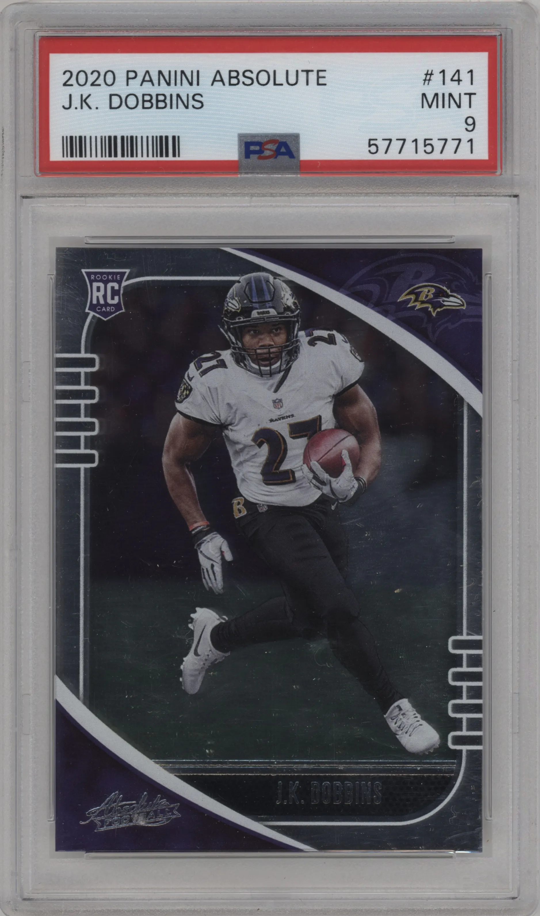 2020 Panini Absolute J.K. Dobbins Retail PSA 9