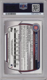 Moises Ballesteros from the 2023 Bowman  set graded by PSA and given an overall grade of 9.