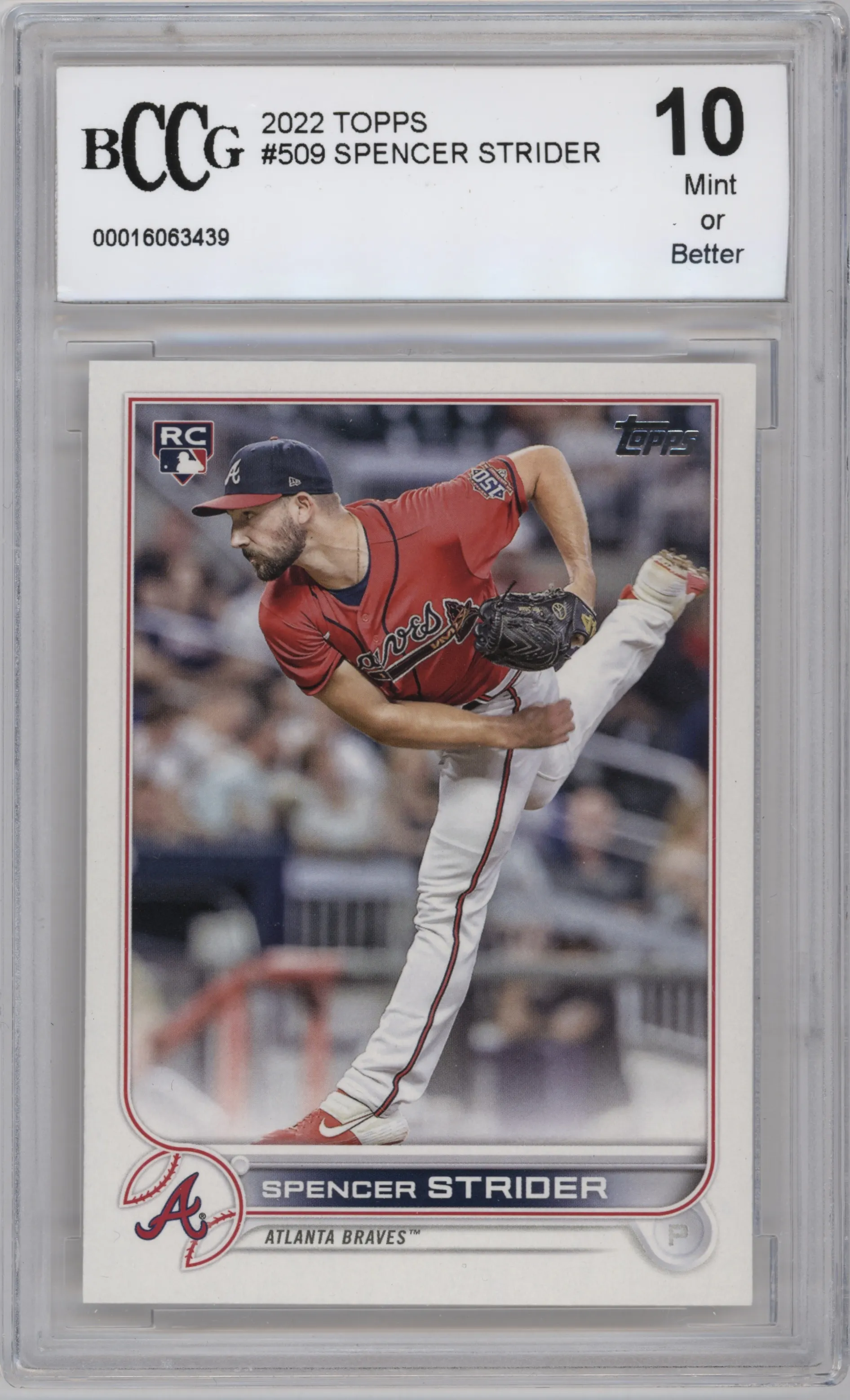 2022 Topps Series 2 Spencer Strider #509 BGS 10