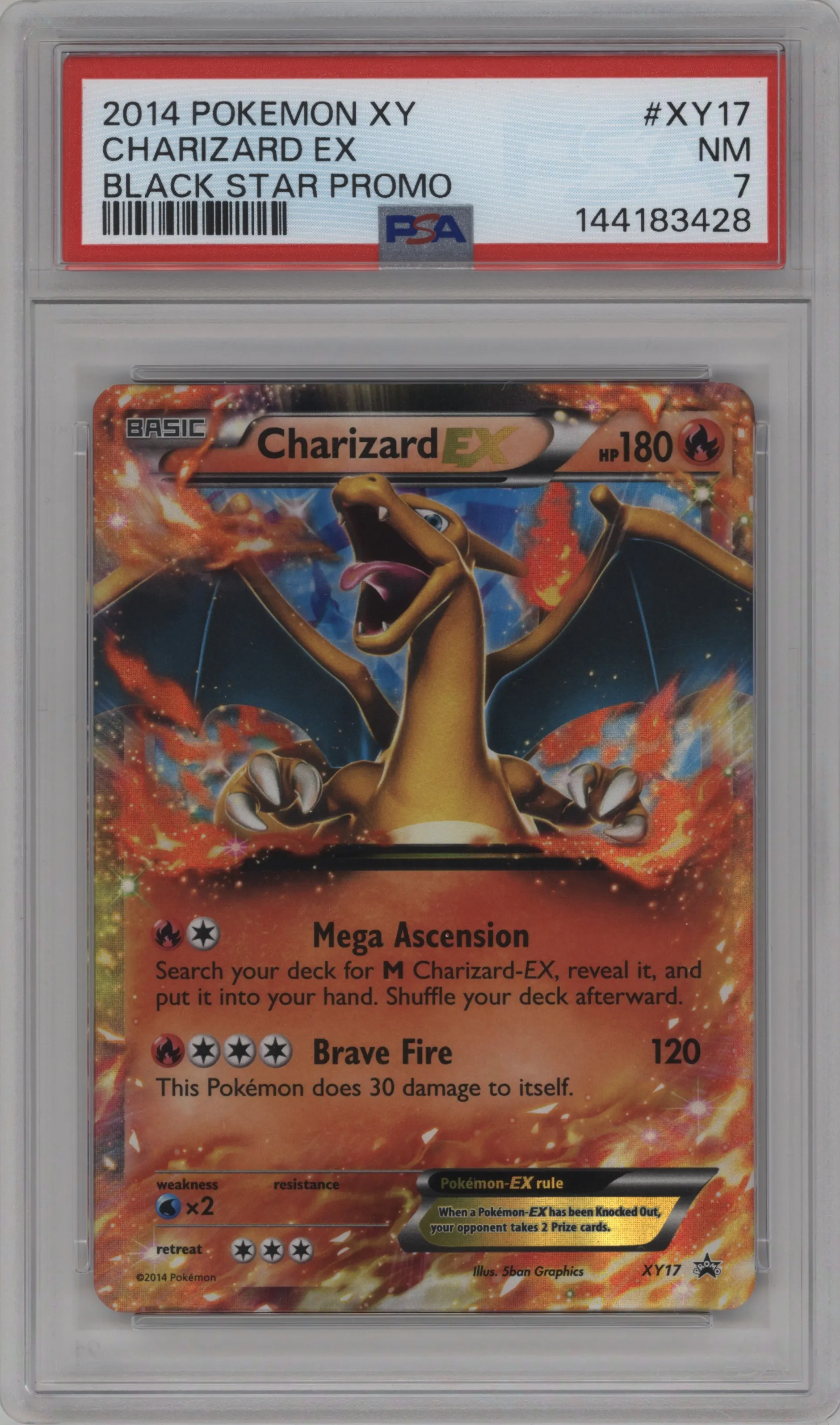 2014 Pokemon XY Charizard EX #XY17 PSA 7