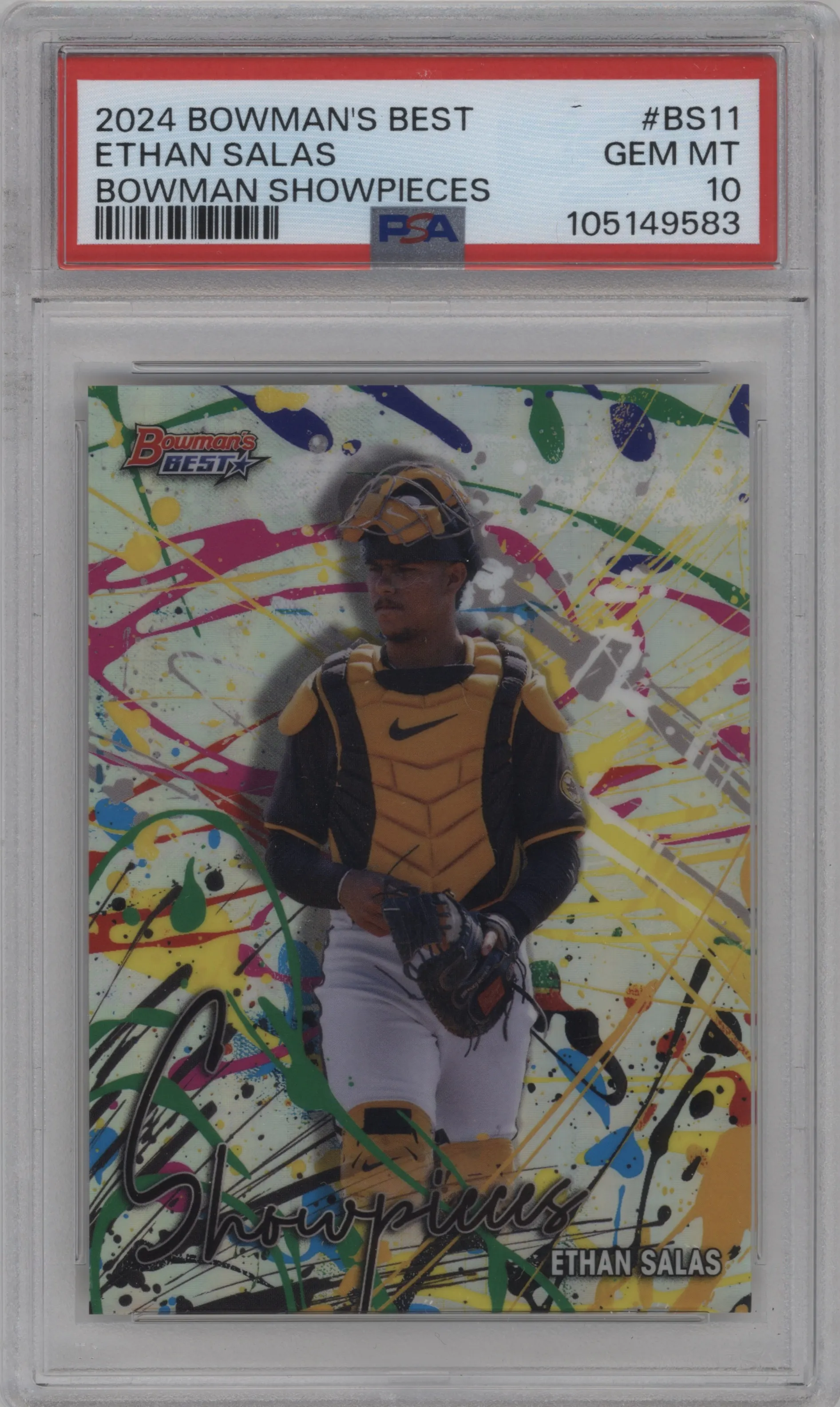 2024 Bowman's Best Bowman Showpieces Ethan Salas #BS-11 PSA 10