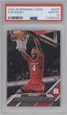 Ace Bailey from the 2024-25 Bowman U Now set graded by PSA and given an overall grade of 10.