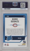 Rome Odunze from the 2024 Donruss set graded by PSA and given an overall grade of 10.