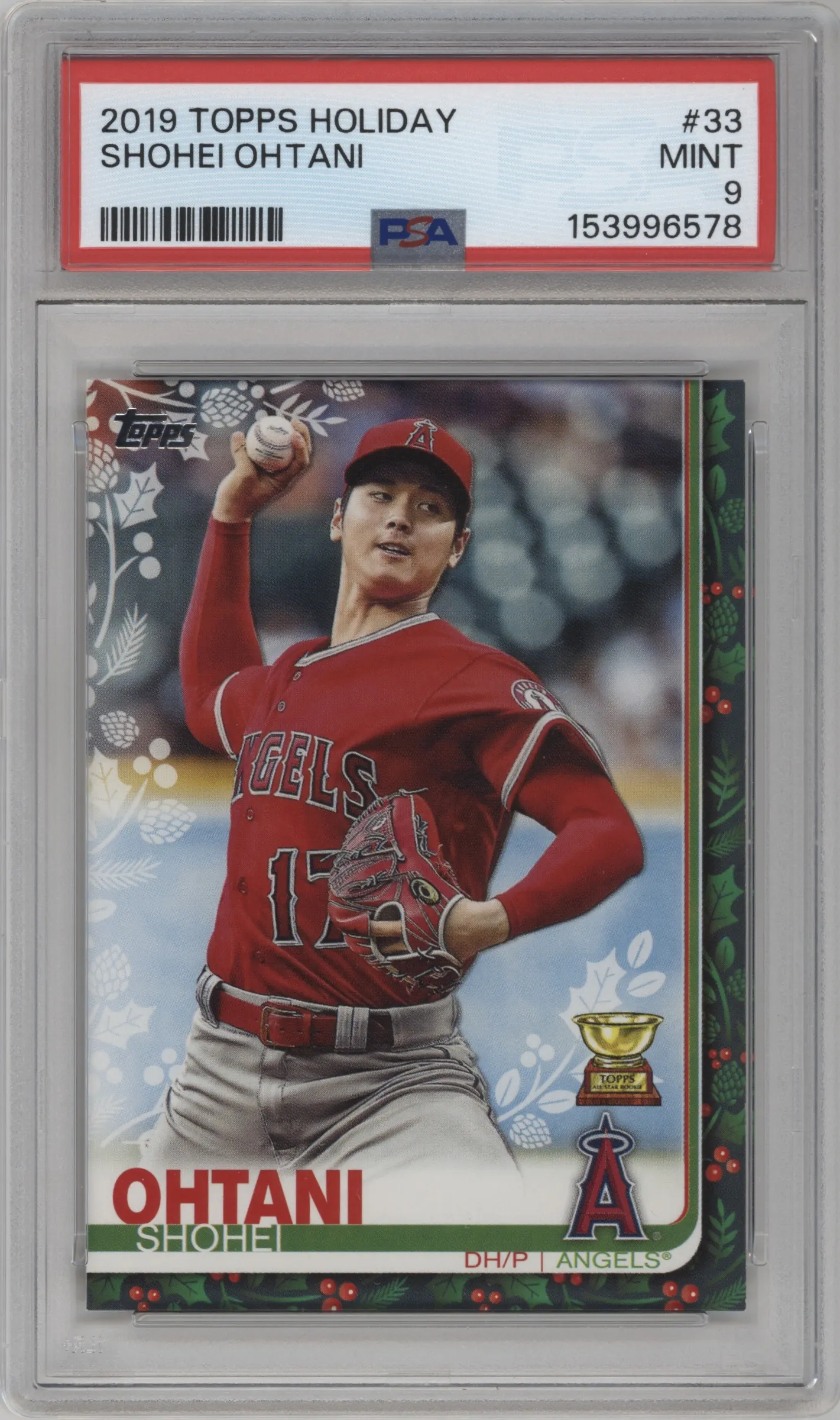 2019 Topps Holiday Shohei Ohtani #HW33 PSA 9