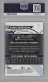 Randy Arozarena from the 2023 Topps Finest set featuring a Superfractor parallel graded by PSA and given an overall grade of 10.