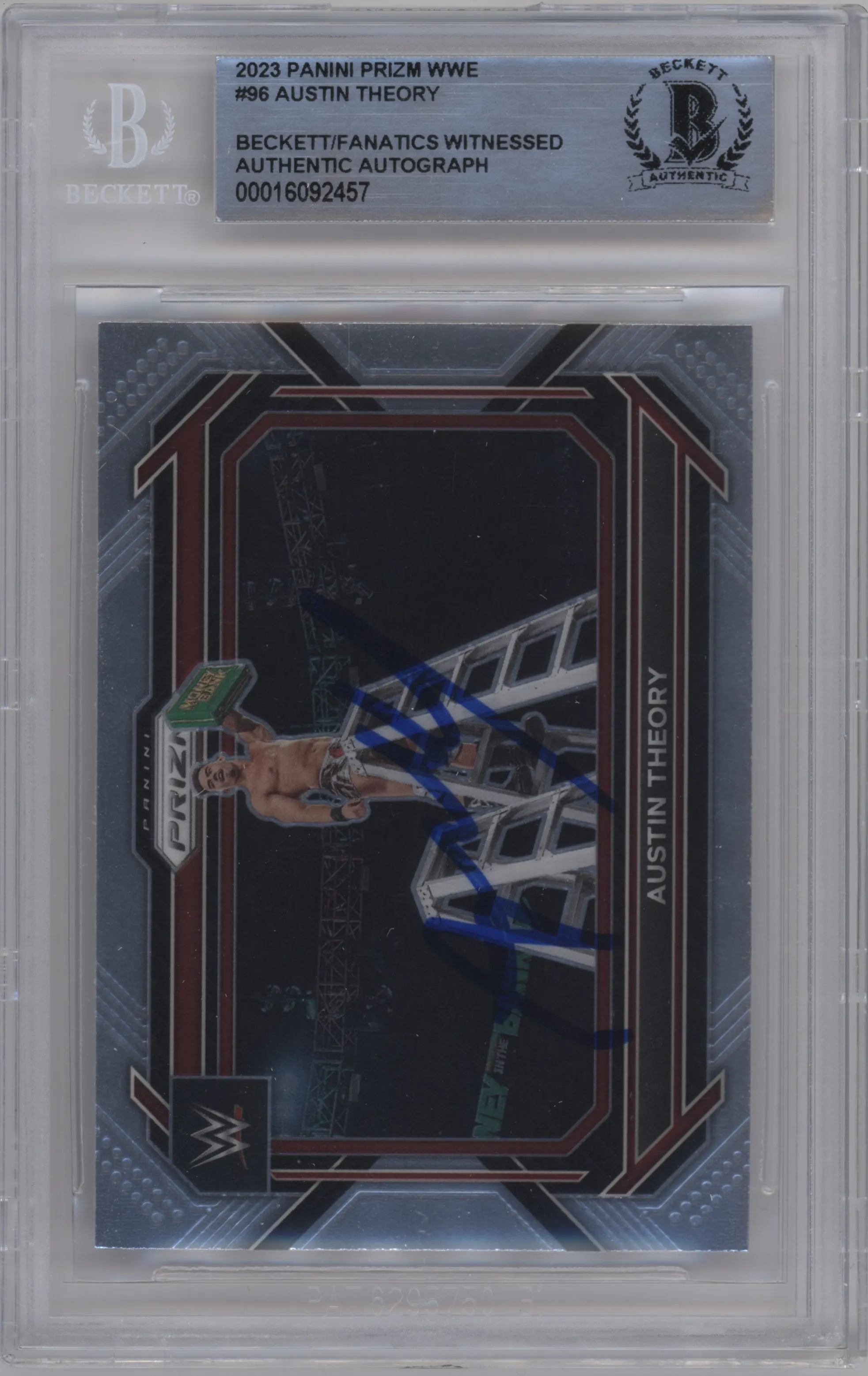 2023 Panini Prizm WWE Austin Theory BGS AUTHENTIC BGS
