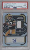 Jordan Love from the 2020 Panini Prizm set graded by PSA and given an overall grade of 9.