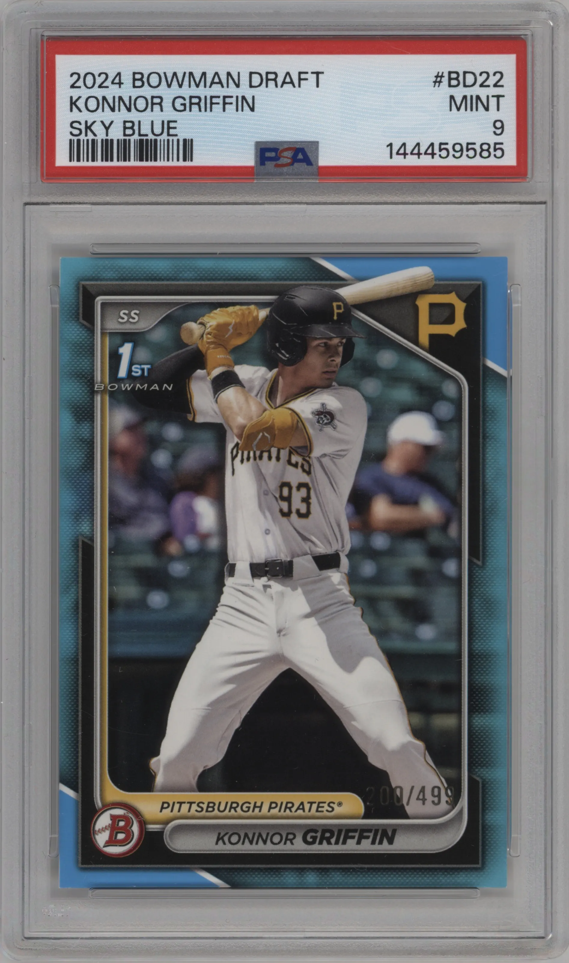 2024 Bowman Draft Konnor Griffin Sky Blue #BD-22 PSA 9