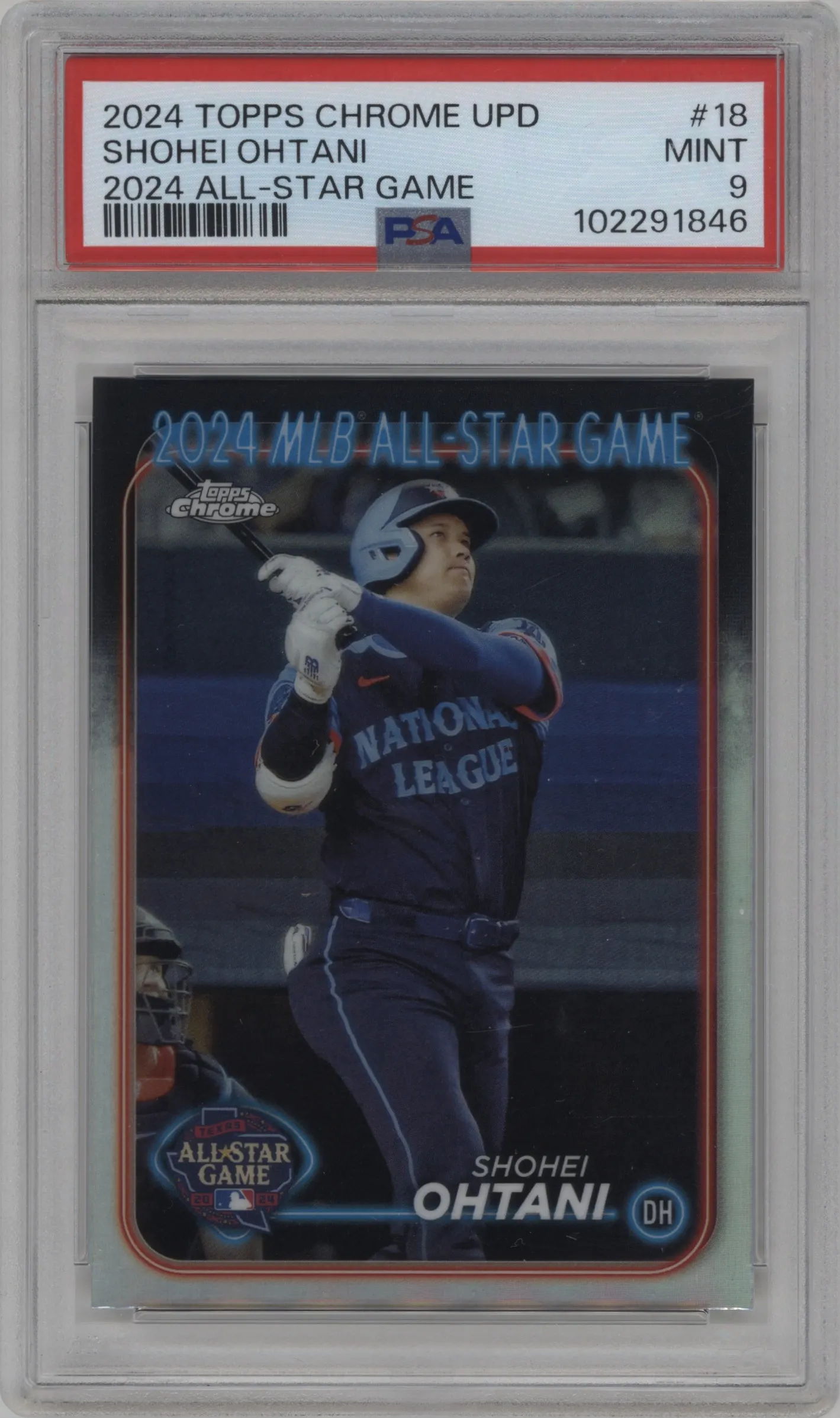 2024 Topps Chrome Update 2024 All Star Game Shohei Ohtani PSA 9