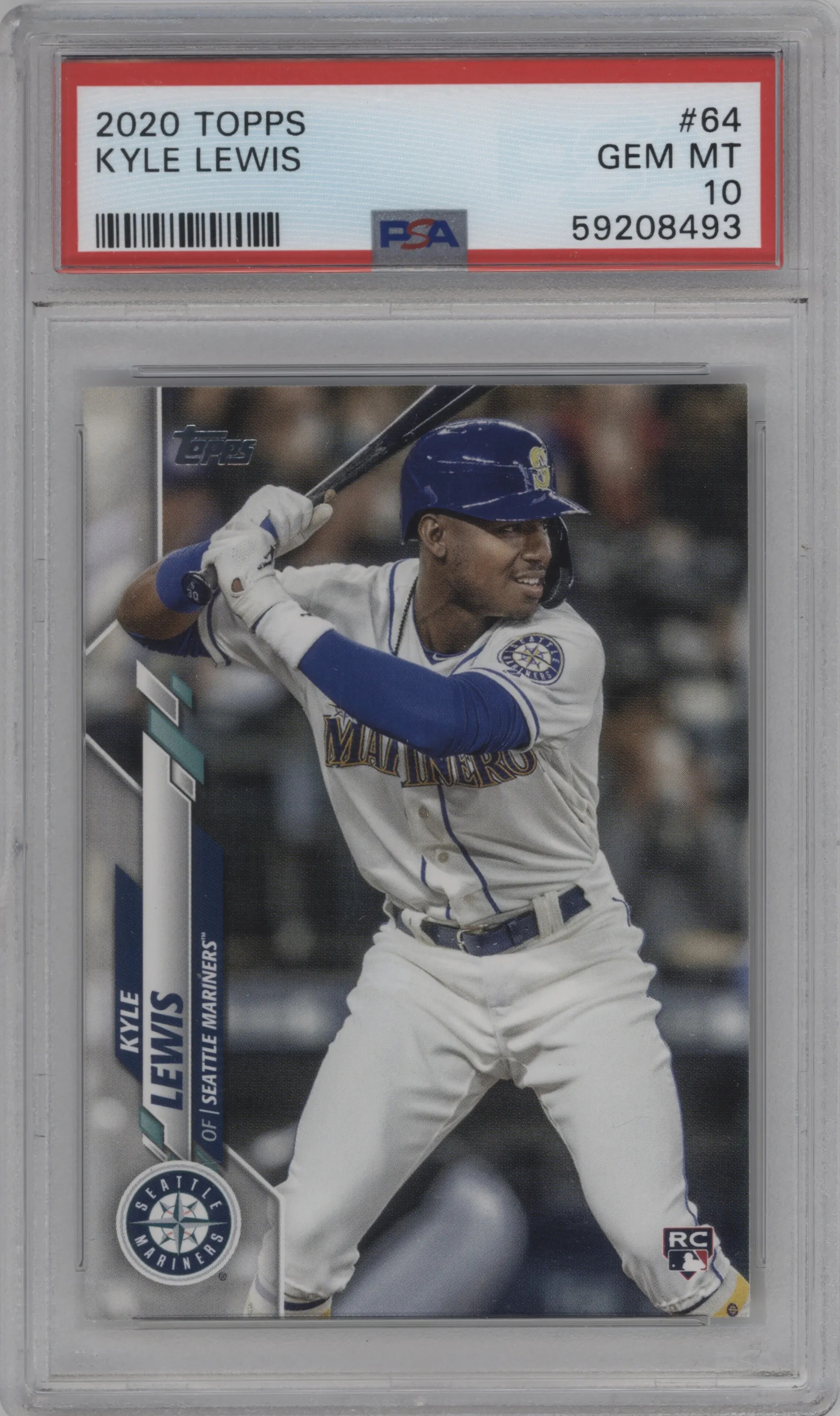 2020 Topps Series 1 Kyle Lewis PSA 10