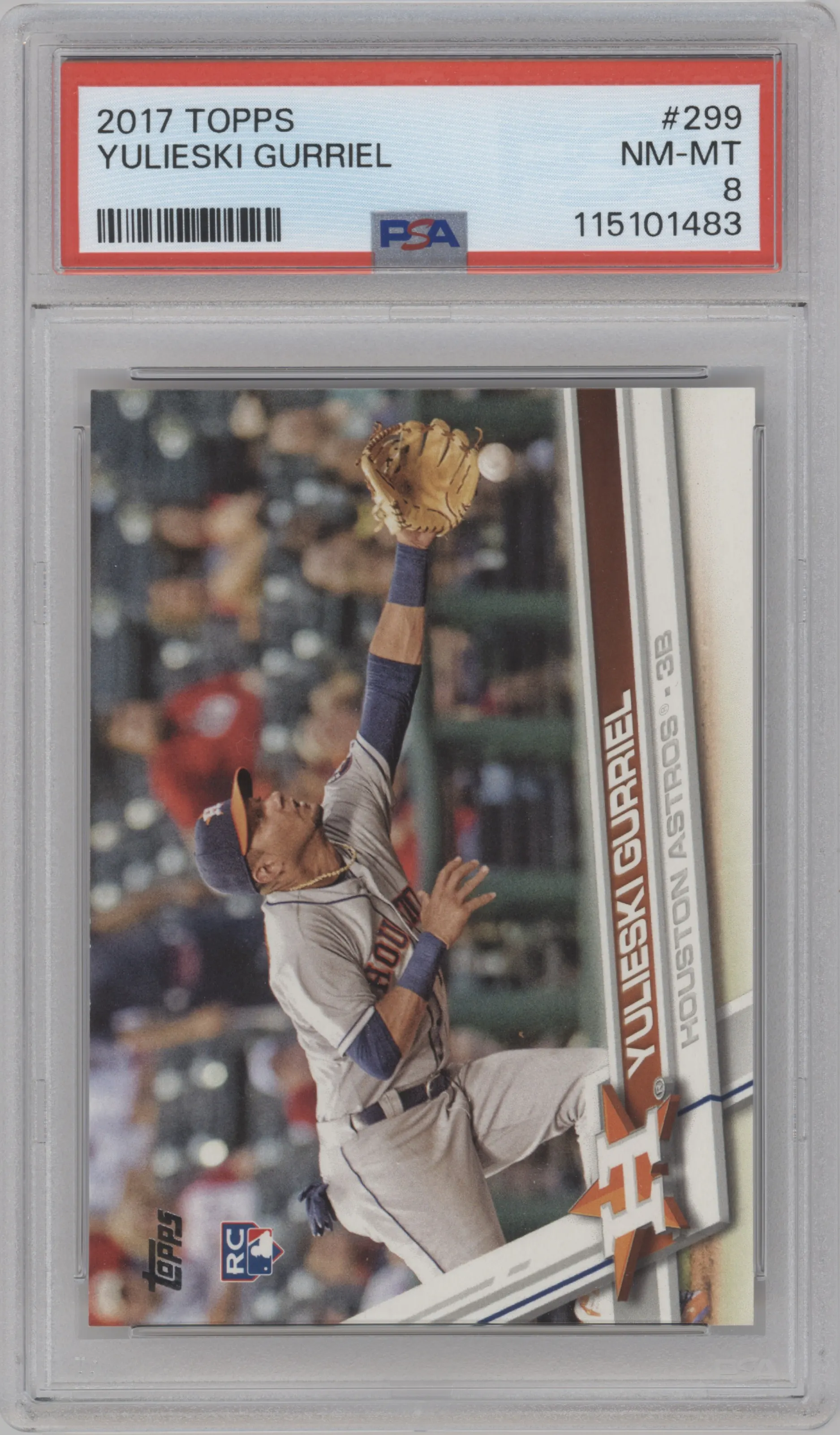 2017 Topps Series 1 Yulieski Gurriel PSA 8