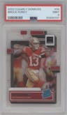 Brock Purdy from the 2022 Clearly Donruss set graded by PSA and given an overall grade of 9.