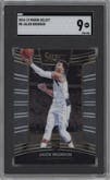 Jalen Brunson from the 2018-19 Panini Select  set graded by SGC and given an overall grade of 9.