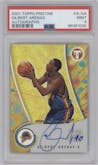 Gilbert Arenas  from the 2001-02 Topps Pristine set graded by PSA and given an overall grade of 9.